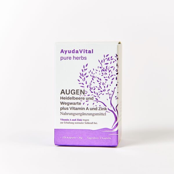 Augen Heidelbeere und Wegwarte plus Vitamin A und Zink - Pure Herbs - Image 2