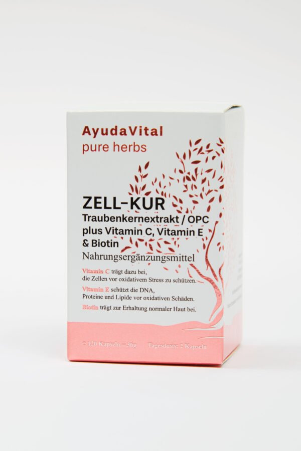 Zell-Kur Traubenkernextrakt / OPC plus Vitamin C, Vitamin E & Biotin - Pure Herbs