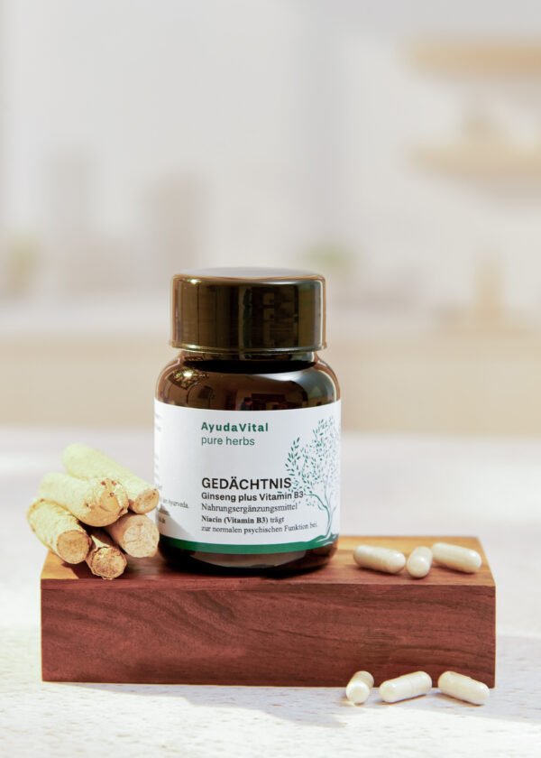 Gedächtnis Ginseng plus Vitamin B3* - Pure Herbs - Image 2